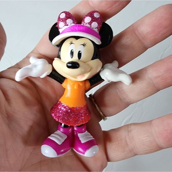 Disney Minnie Mouse Figurine sparkles mini fig - Picture 4 of 4
